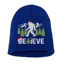 Christmas Believe Bigfoot Short Acrylic Beanie