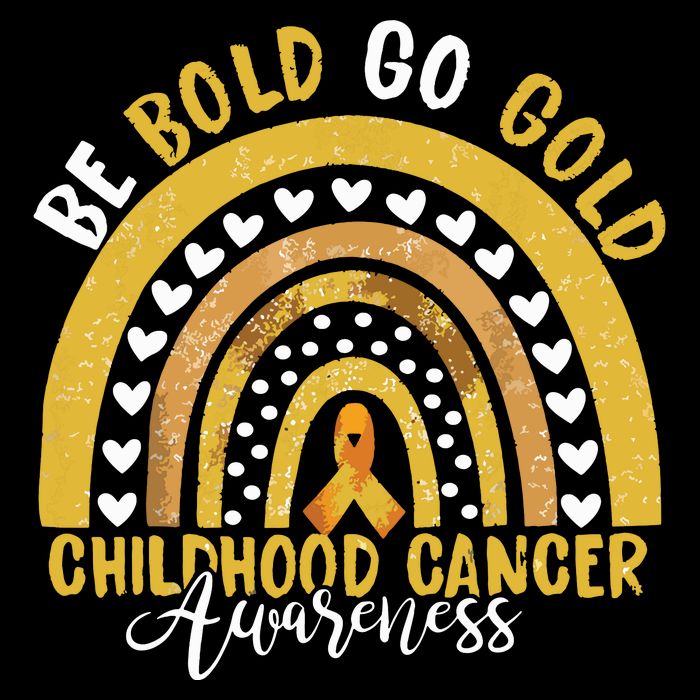 Childhood Be Bold Go Gold Childhood Cancer Awareness Rainbow Toddler Sweatshirt