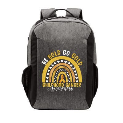 Childhood Be Bold Go Gold Childhood Cancer Awareness Rainbow Vector Backpack