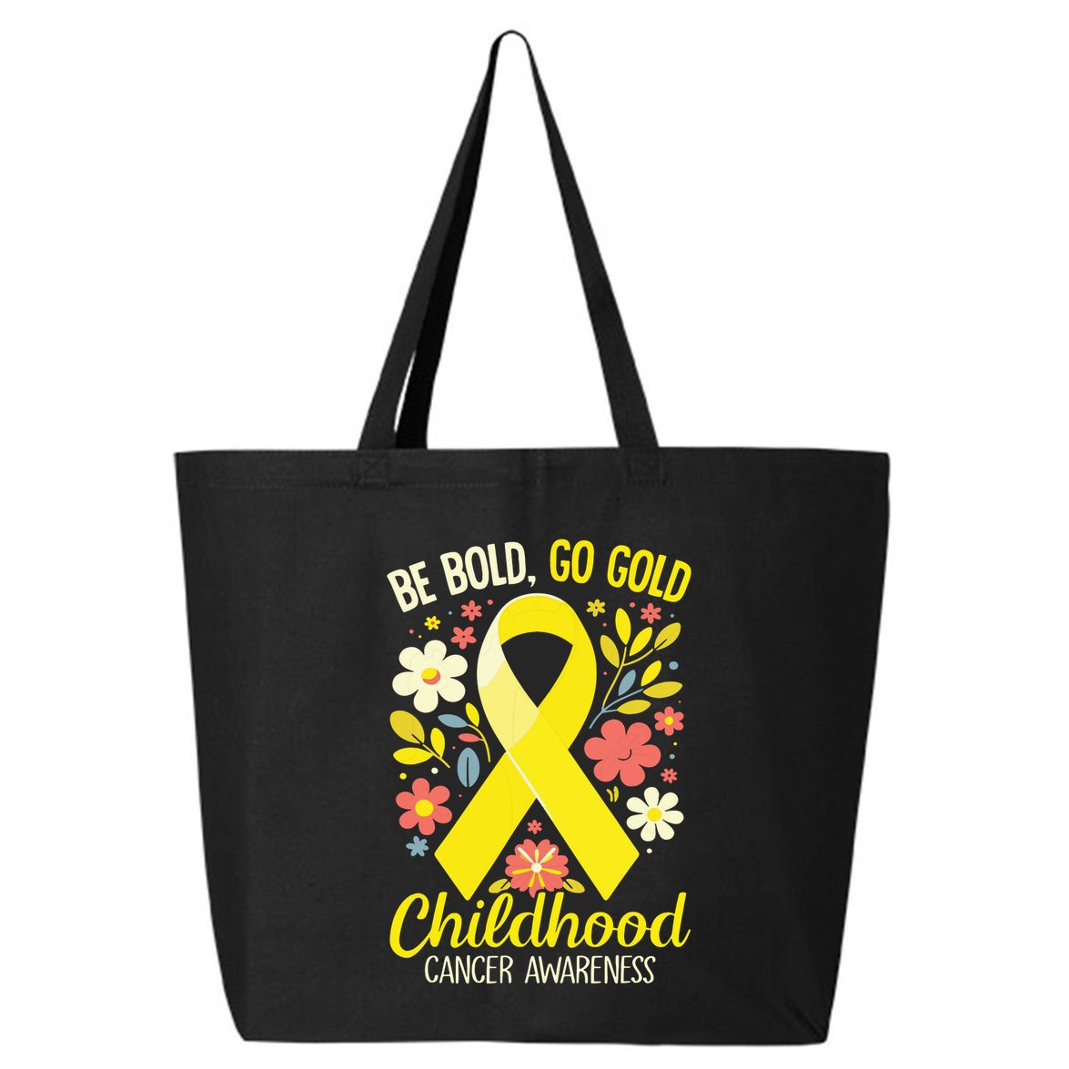Childhood Be Bold Go Gold Childhood Cancer Awareness 25L Jumbo Tote