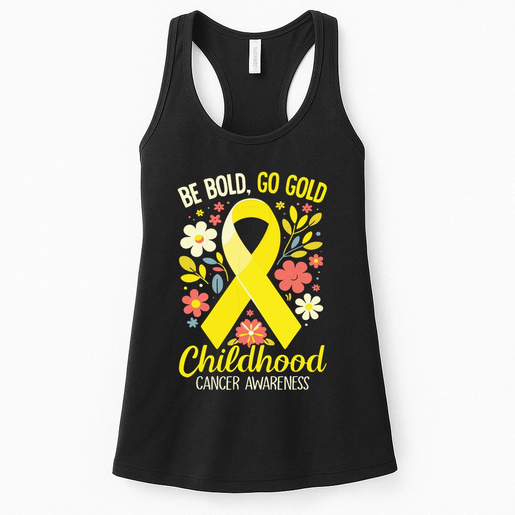 Childhood Be Bold Go Gold Childhood Cancer Awareness Womens Tank Top