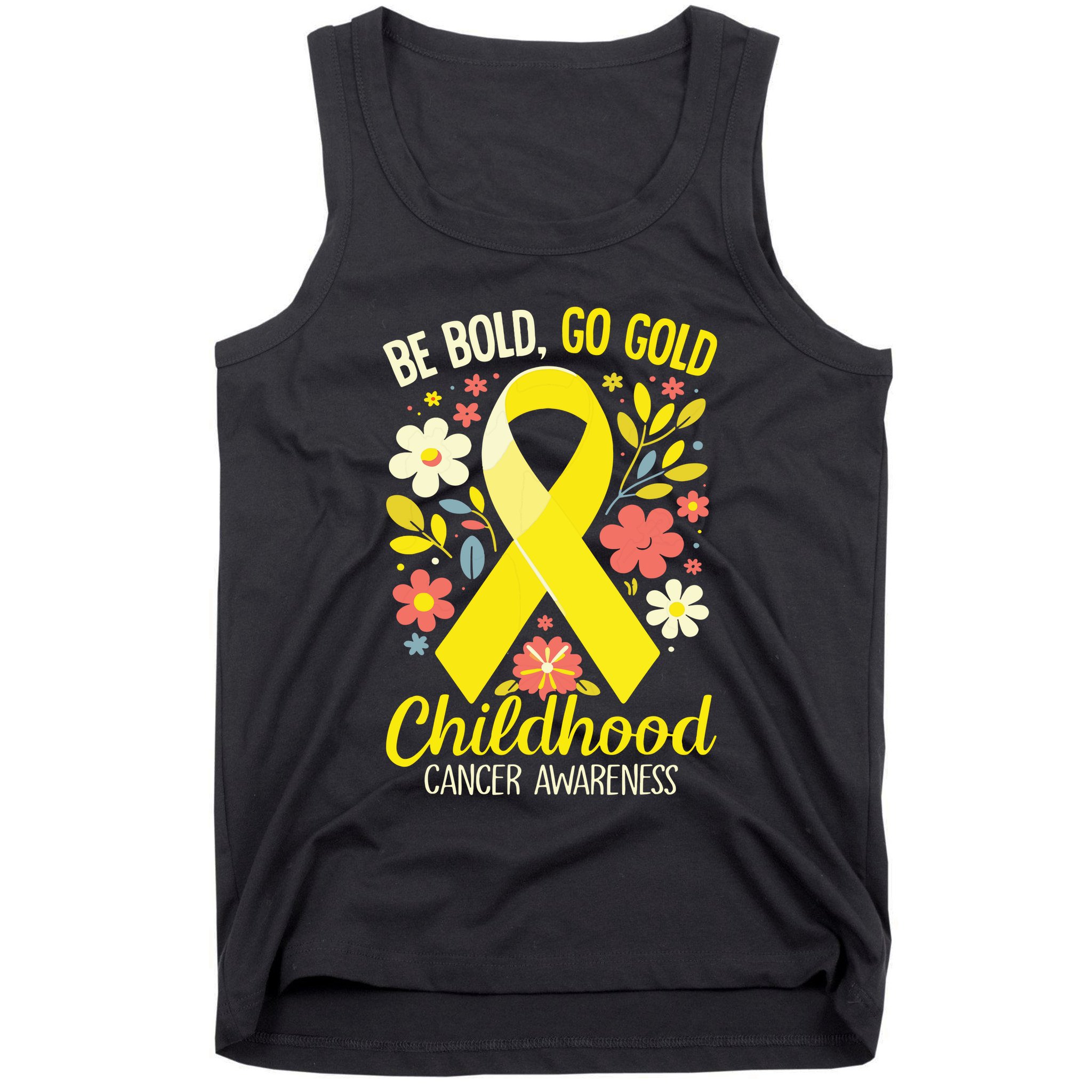 Childhood Be Bold Go Gold Childhood Cancer Awareness Tank Top