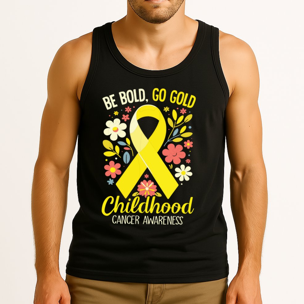 Childhood Be Bold Go Gold Childhood Cancer Awareness Tank Top