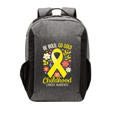 Childhood Be Bold Go Gold Childhood Cancer Awareness Vector Backpack