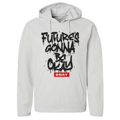 Crows Before Bros Support Your Local Murrder Performance Fleece Hoodie