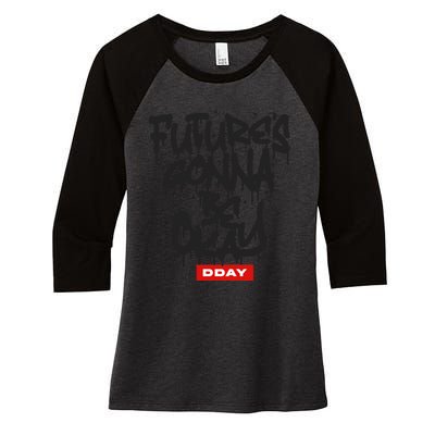 Crows Before Bros Support Your Local Murrder Women's Tri-Blend 3/4-Sleeve Raglan Shirt