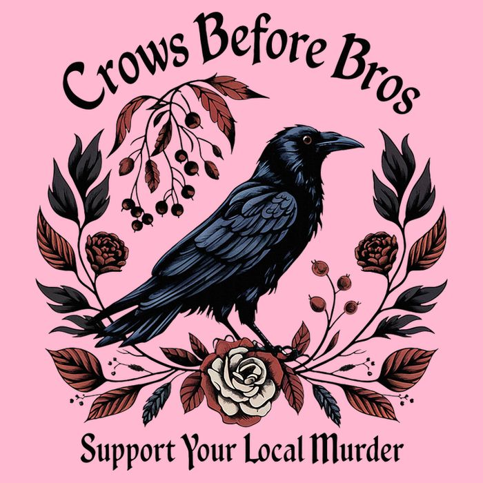 Crows Before Bros Support Your Local Murder Mousepad