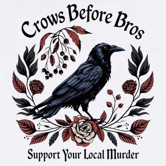 Crows Before Bros Support Your Local Murder Trucker Hat