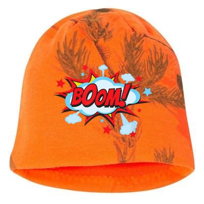 Comic Book BOOM , Funny Retro Costume, Superhero Kati - Camo Knit Beanie