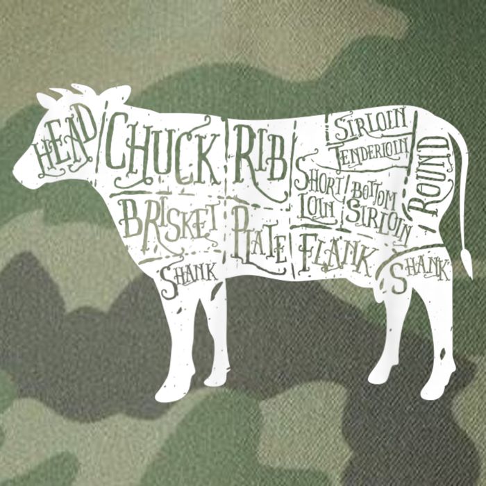 Cow Butcher Beef Cuts Diagram Legacy Tie Dye Trucker Hat