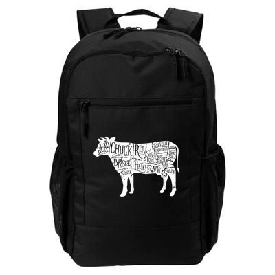 Cow Butcher Beef Cuts Diagram Backpack