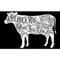 Cow Butcher Beef Cuts Diagram Bumper Sticker