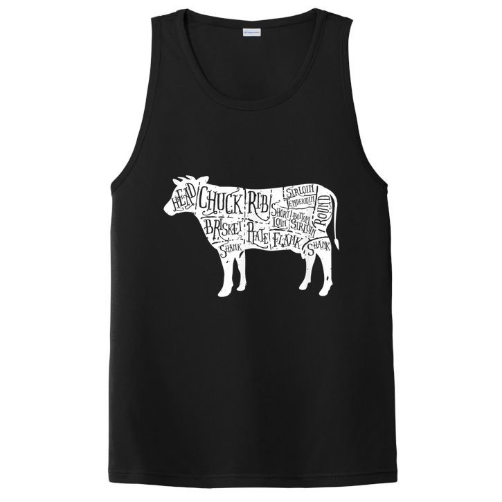 Cow Butcher Beef Cuts Diagram PosiCharge Competitor Tank
