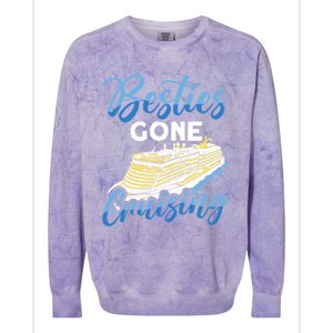 Cruising Boat Besties gone cruising Cruise Colorblast Crewneck Sweatshirt