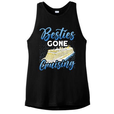 Cruising Boat Besties gone cruising Cruise Ladies PosiCharge Tri-Blend Wicking Tank