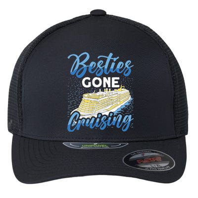 Cruising Boat Besties gone cruising Cruise Flexfit Unipanel Trucker Cap