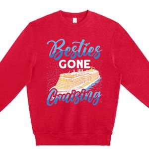 Cruising Boat Besties gone cruising Cruise Premium Crewneck Sweatshirt