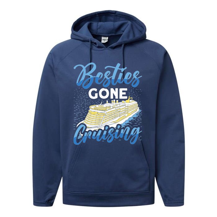 Cruising Boat Besties gone cruising Cruise Performance Fleece Hoodie