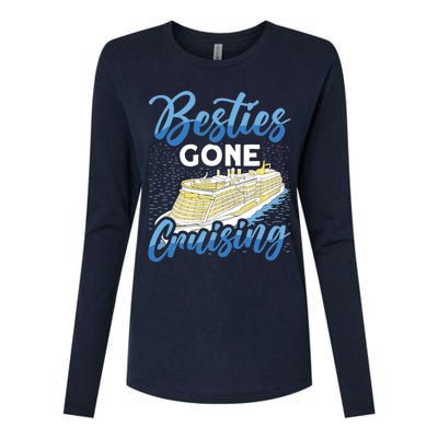 Cruising Boat Besties gone cruising Cruise Womens Cotton Relaxed Long Sleeve T-Shirt