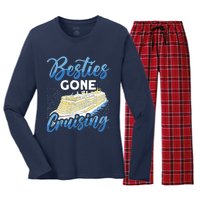 Cruising Boat Besties gone cruising Cruise Women's Long Sleeve Flannel Pajama Set 