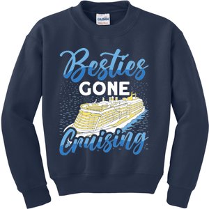 Cruising Boat Besties gone cruising Cruise Kids Sweatshirt