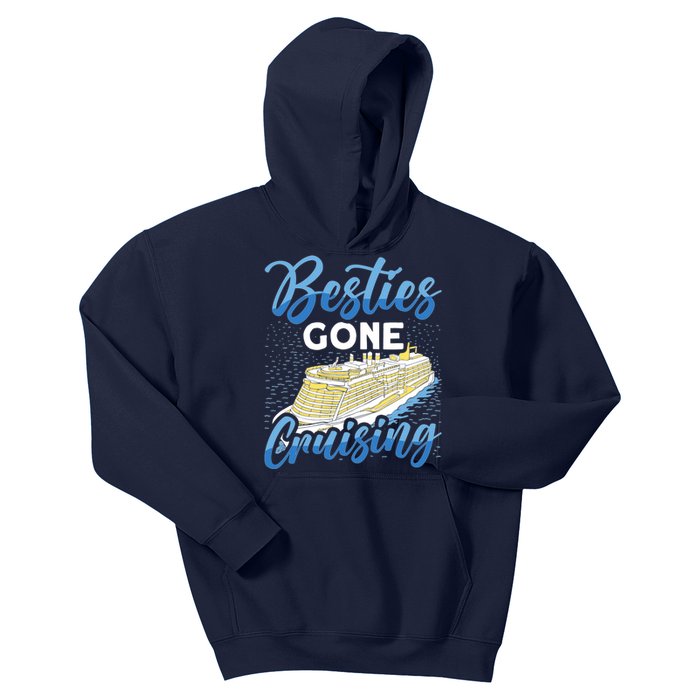 Cruising Boat Besties gone cruising Cruise Kids Hoodie