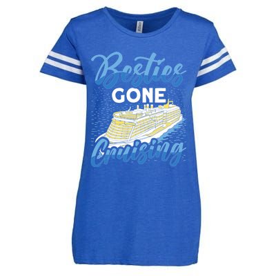 Cruising Boat Besties gone cruising Cruise Enza Ladies Jersey Football T-Shirt