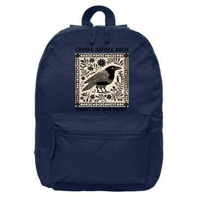 Crows Before Bros Support Your Local Murder 16 in Basic Backpack