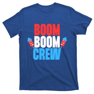 Cute Boom Boom Crew For 4th Of July Fireworks Director Funny Gift T-Shirt