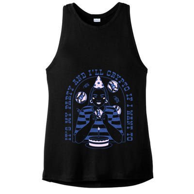 Crypto Bitcoin Birthday Funny Ladies PosiCharge Tri-Blend Wicking Tank