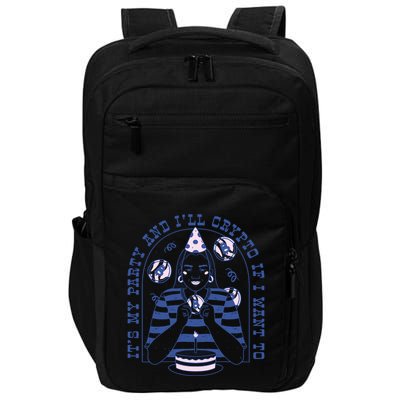 Crypto Bitcoin Birthday Funny Impact Tech Backpack