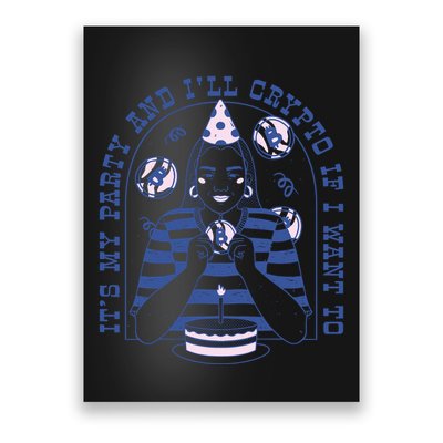 Crypto Bitcoin Birthday Funny Poster