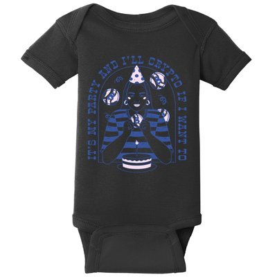 Crypto Bitcoin Birthday Funny Baby Bodysuit