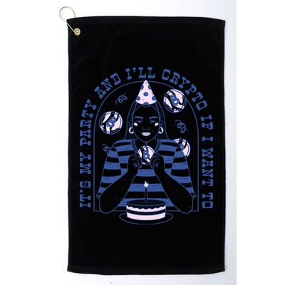 Crypto Bitcoin Birthday Funny Golf Towel