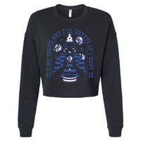 Crypto Bitcoin Birthday Funny Cropped Pullover Crew