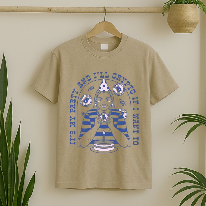 Crypto Bitcoin Birthday Funny T-Shirt