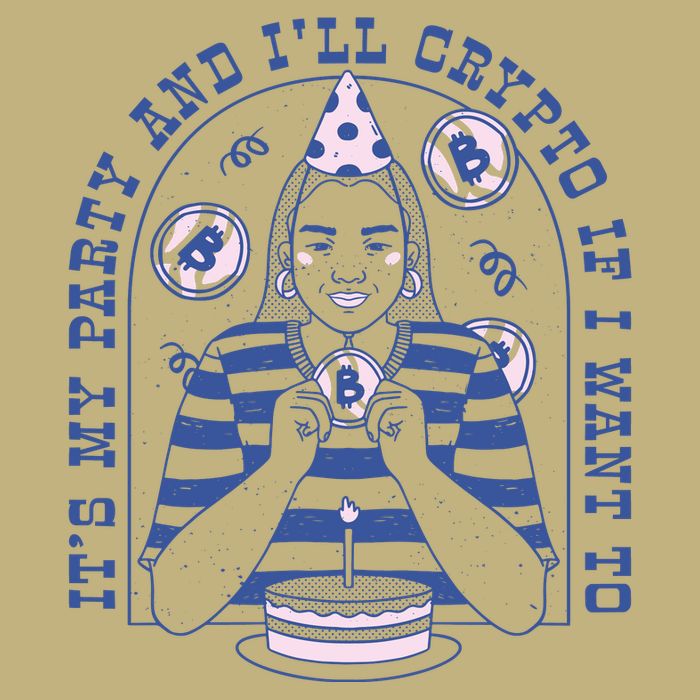 Crypto Bitcoin Birthday Funny Magnet