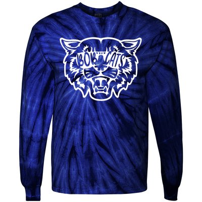 Cool Bobcat Bobcats Sunglasses Animal Lover Tie-Dye Long Sleeve Shirt