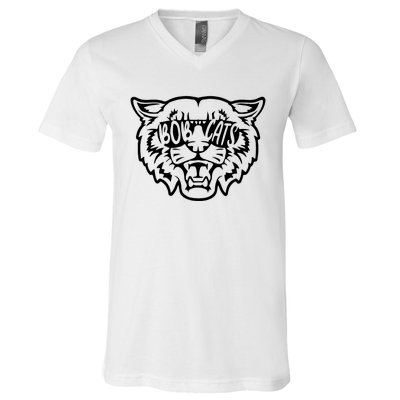 Cool Bobcat Bobcats Sunglasses Animal Lover V-Neck T-Shirt