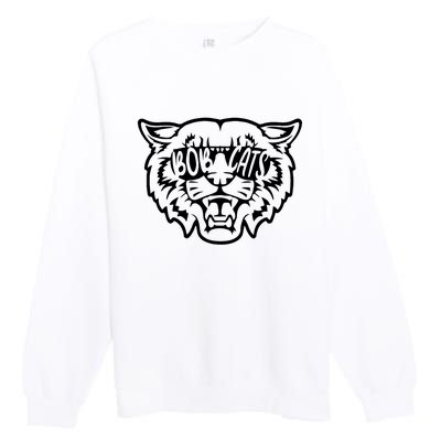 Cool Bobcat Bobcats Sunglasses Animal Lover Premium Crewneck Sweatshirt