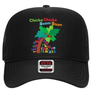 Chicka Boom Boom IM Glad To See You 1st Day Of School High Crown Mesh Back Trucker Hat