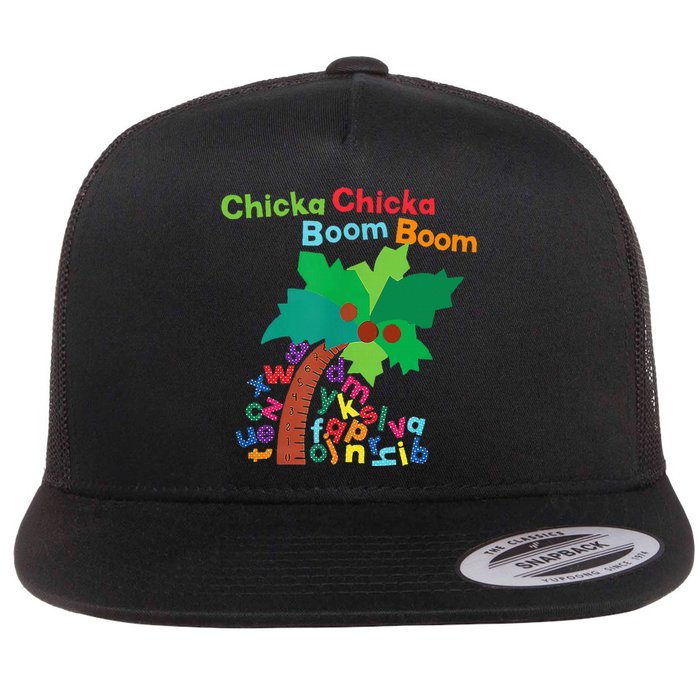 Chicka Boom Boom IM Glad To See You 1st Day Of School Flat Bill Trucker Hat