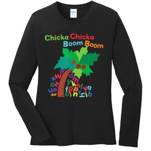 Chicka Boom Boom IM Glad To See You 1st Day Of School Ladies Long Sleeve Shirt