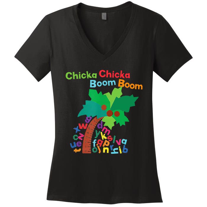 Chicka Boom Boom IM Glad To See You 1st Day Of School Women's V-Neck T-Shirt