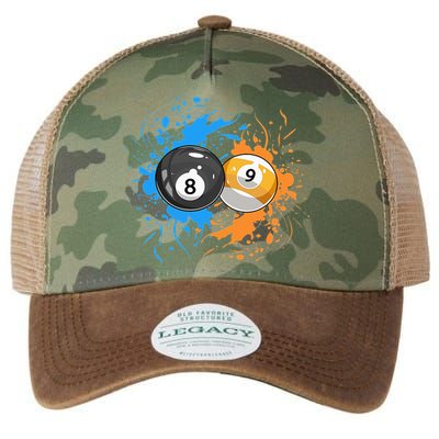 Cool Billiard Balls For 8 Ball And 9 Ball Player Legacy Tie Dye Trucker Hat