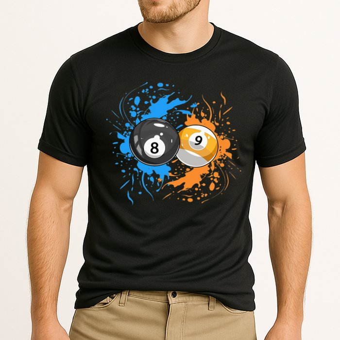 Cool Billiard Balls For 8 Ball And 9 Ball Player Performance Shirt