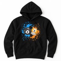 Cool Billiard Balls For 8 Ball And 9 Ball Player Hoodie