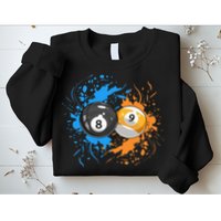 Cool Billiard Balls For 8 Ball And 9 Ball Player Sweatshirt