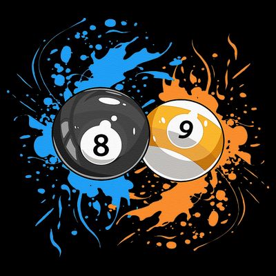 Cool Billiard Balls For 8 Ball And 9 Ball Player T-Shirt
