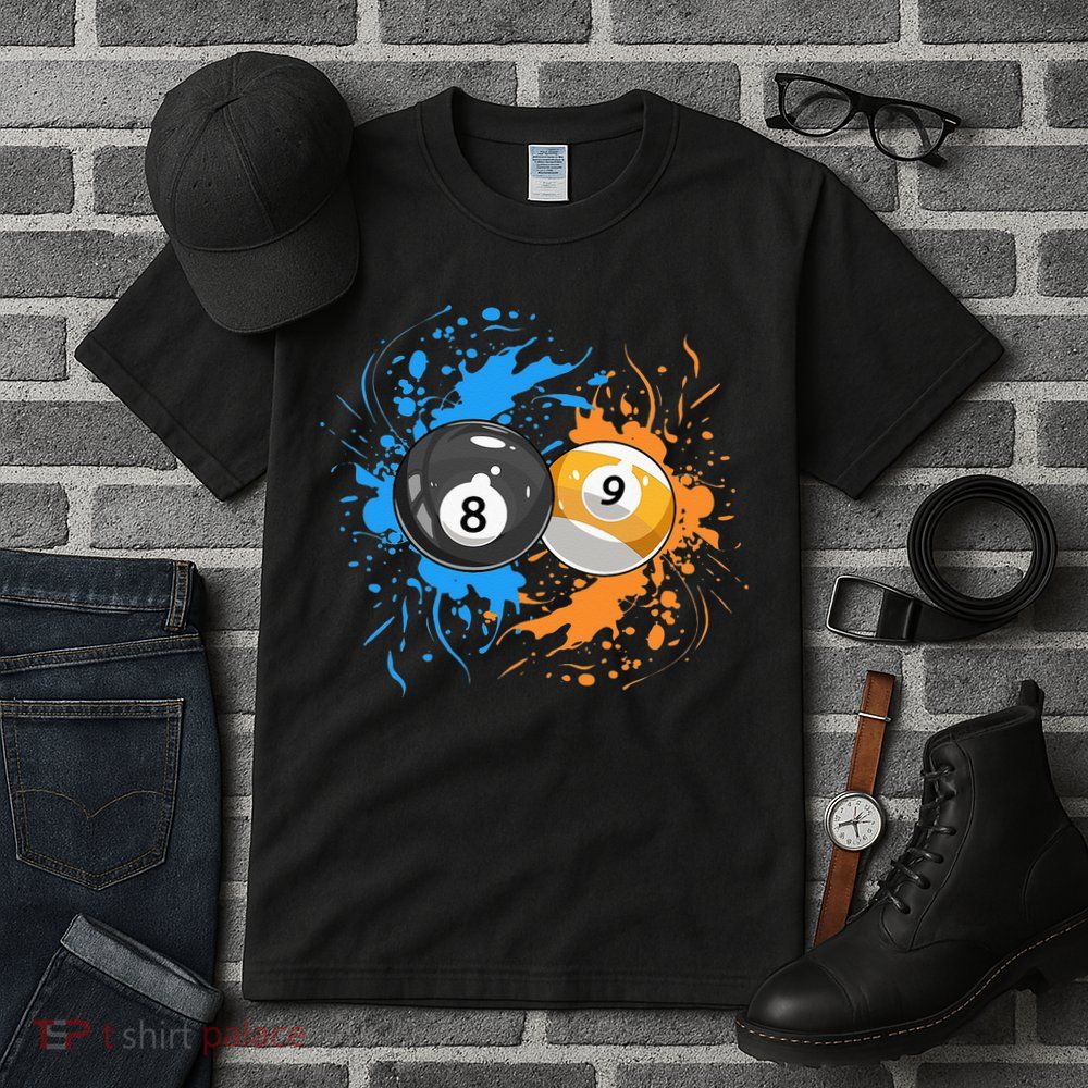 Cool Billiard Balls For 8 Ball And 9 Ball Player Tall T-Shirt